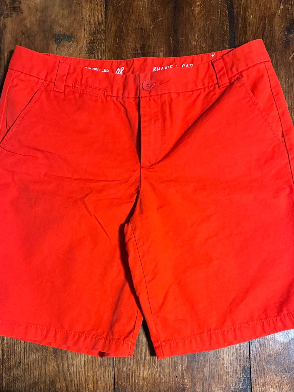 GAP Vibrant Tomato Red Women’s Bermuda Shorts